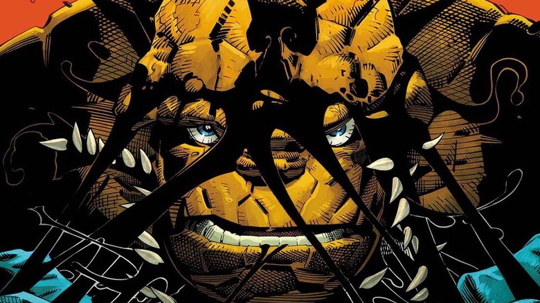 Ben Grimm ripping the symbiote off his skin