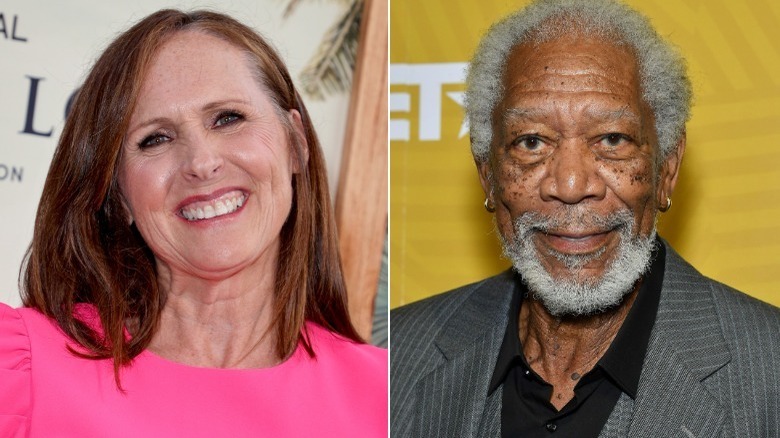 Molly Shannon, Morgan Freeman smiling