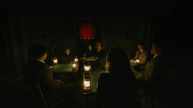 People gathered for seance