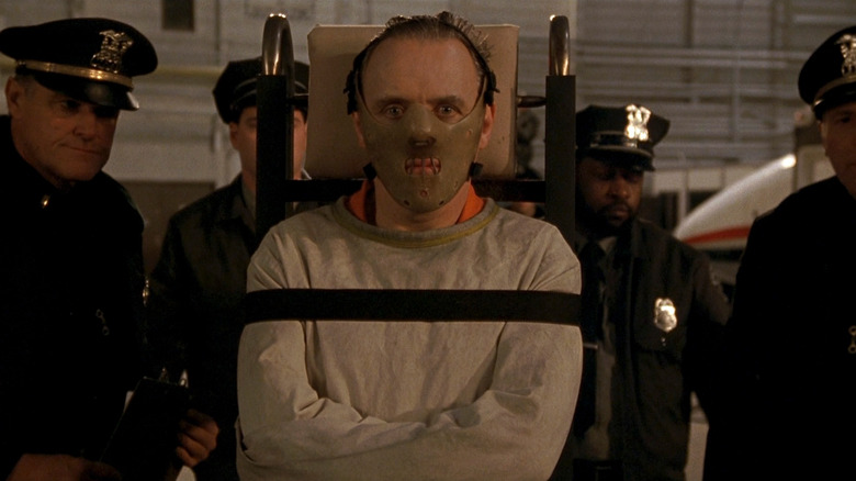 Hannibal Lecter in straitjacket