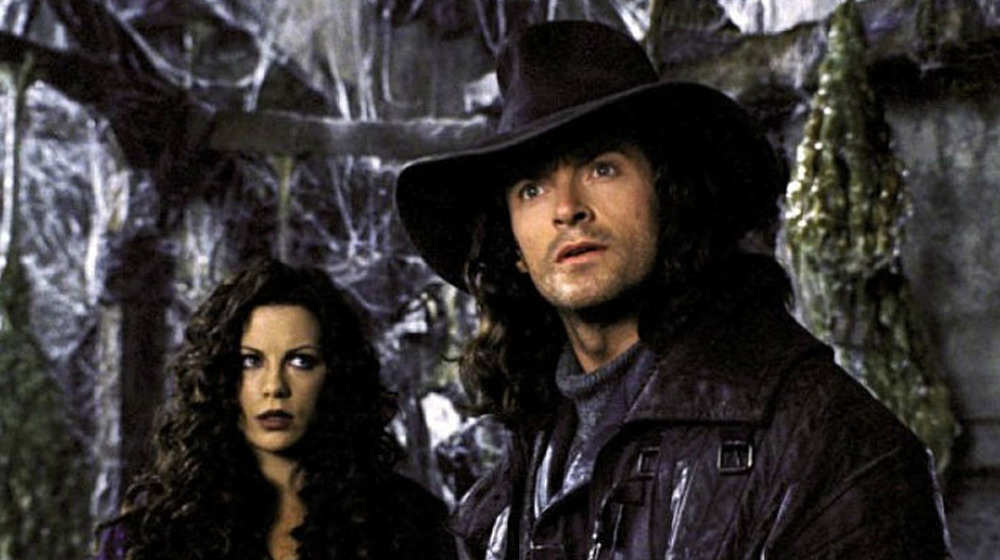 Anna and Van Helsing explore Dracula's castle