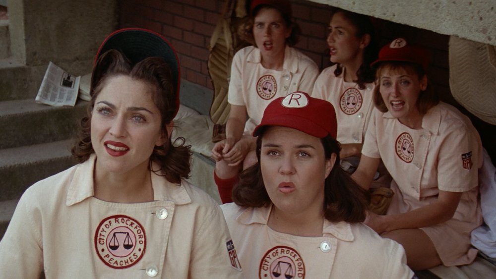 Rosie O'Donnell and Madonna in A League of Their Own