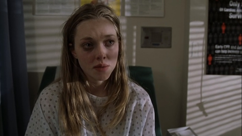 Amanda Seyfried cries