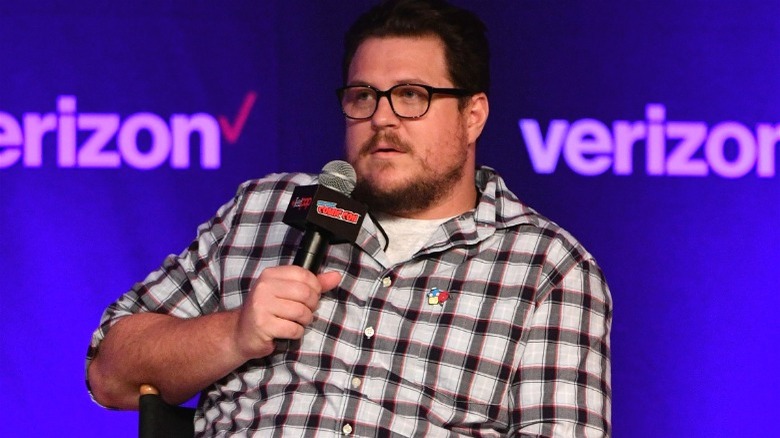 Cameron Britton speaking