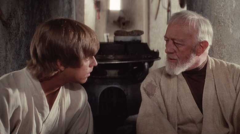 Luke and Obi-Wan talking