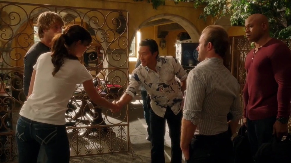 ncis hawaii five-o handshake