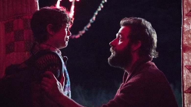 John Krasinski comfors Noah Jupe