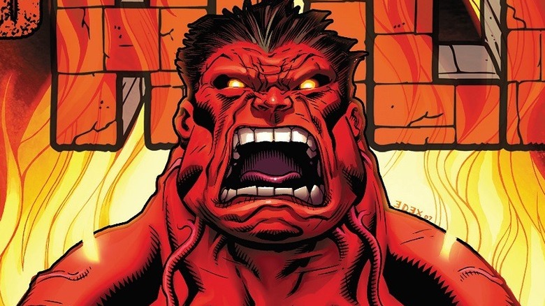 Red Hulk yelling