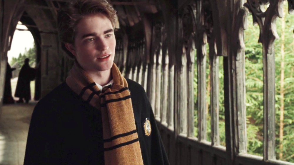 Cedric Diggory wearing Hufflepuff scarf