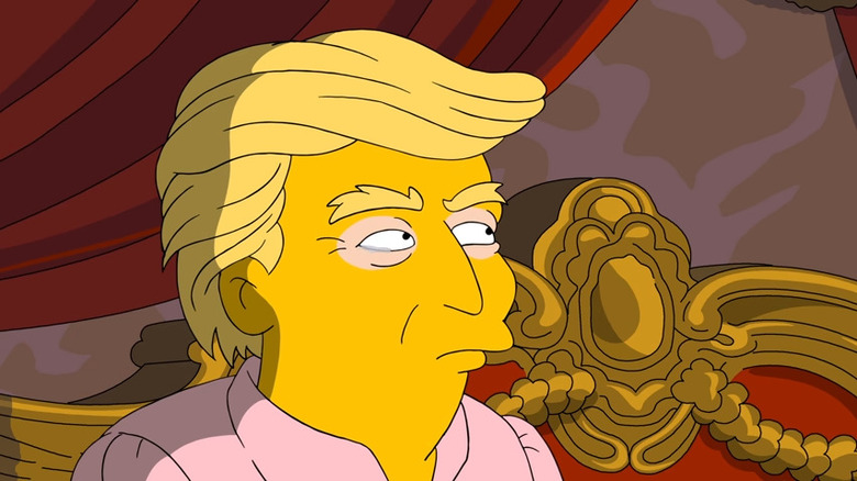 Donald Trump in bed