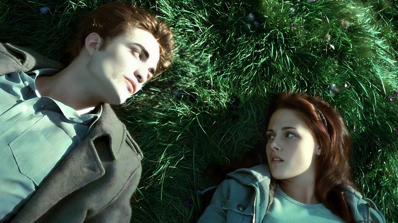 Edward and Bella lying down