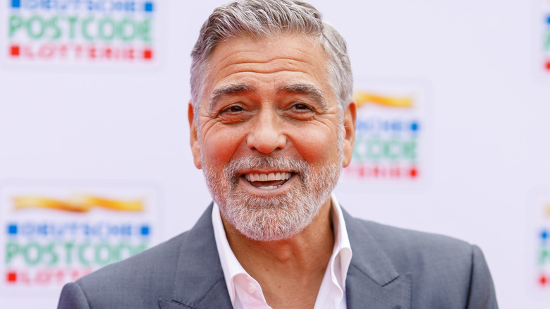 George Clooney laughing