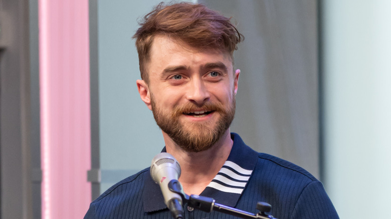 Daniel Radcliffe speaking at an event