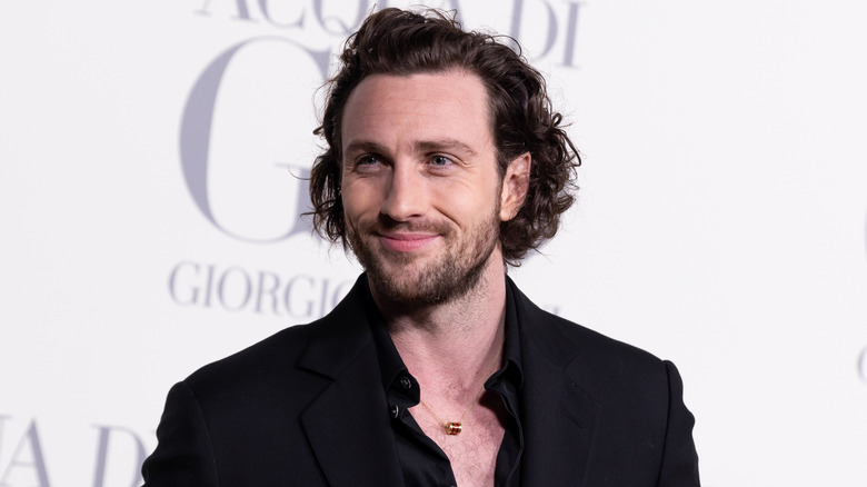 Aaron Taylor-Johnson shares a big grin