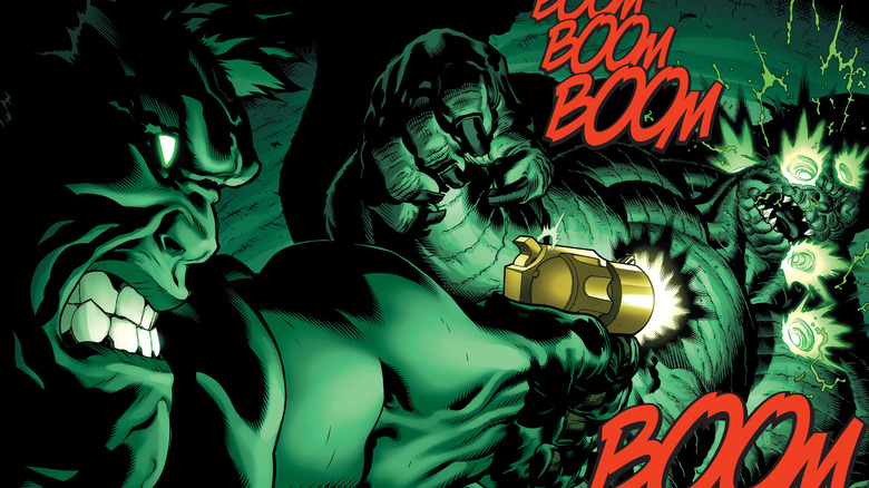 Hulk shooting the Abomination