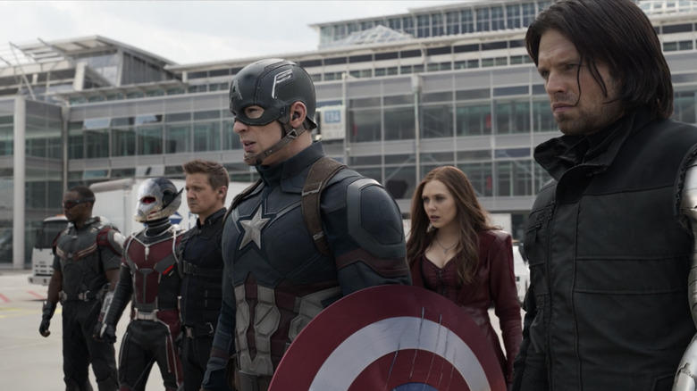 Cap's team in Civil War