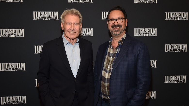 Harrison Ford and James Mangold 