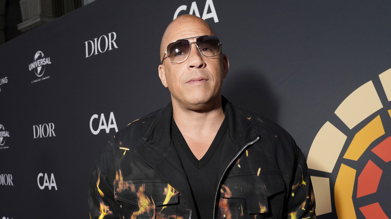 Vin Diesel wears sunglasses