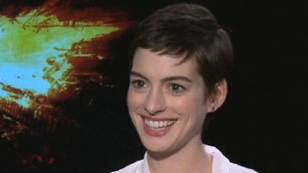 Anne Hathaway short hair interview