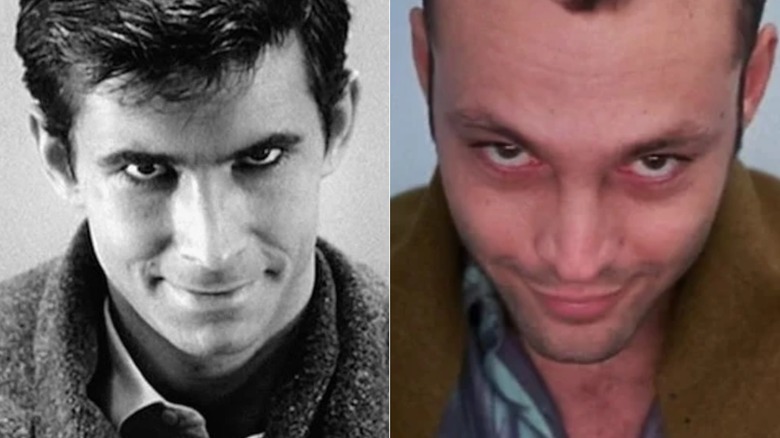 Anthony Perkins and Vince Vaughn as Norman Bates