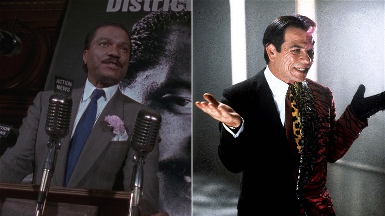 Billy Dee Williams and Tommy Lee Jones as Harvey Dent