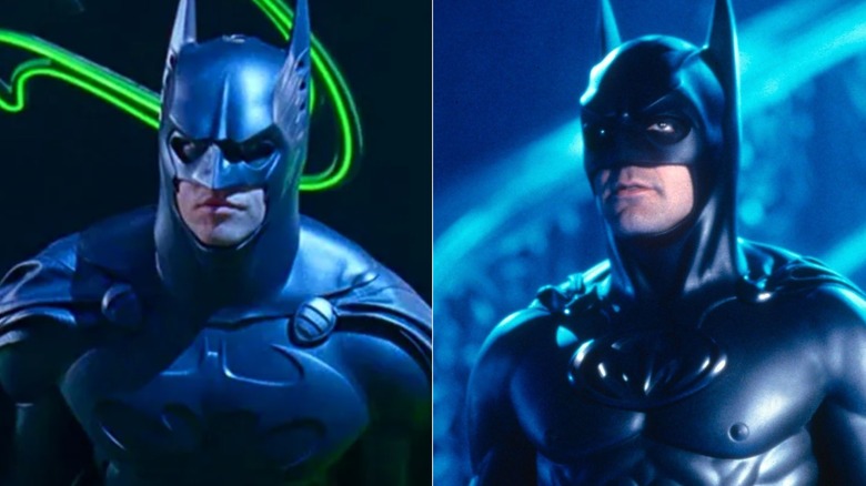 Val Kilmer and George Clooney as Batman