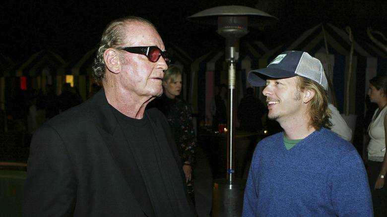 "8 Simple Rules" cast members James Garner and David Space at the premiere party for 2004's "The Notebook"