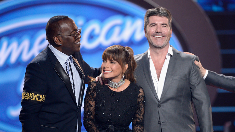 Randy Jackson, Paula Abdul, Simon Cowell at "American Idol" event in 2016