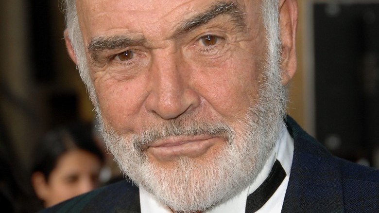 Sean Connery arching an eyebrow