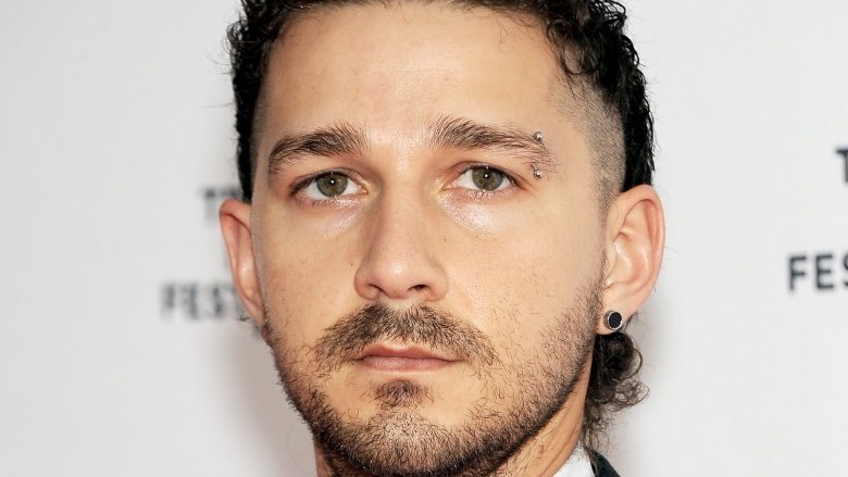 Shia LaBeouf with an eyebrow piercing