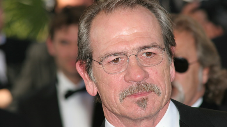 Tommy Lee Jones with mustache