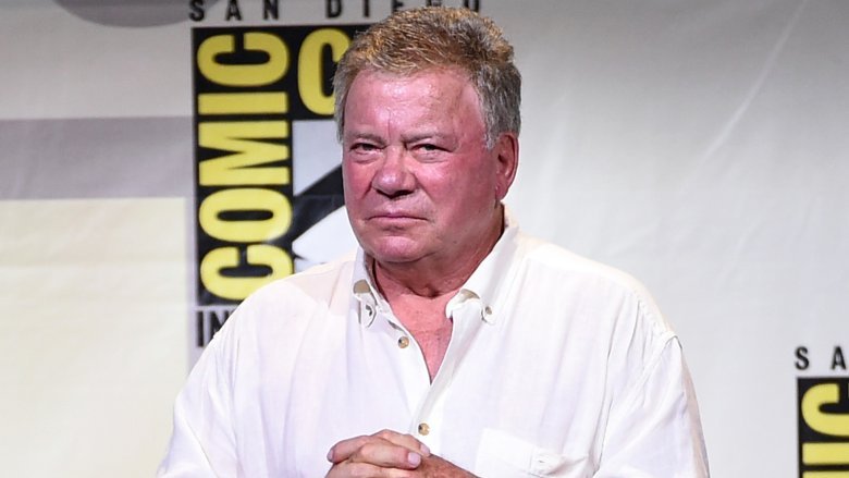 William Shatner scowling at Comic-Con