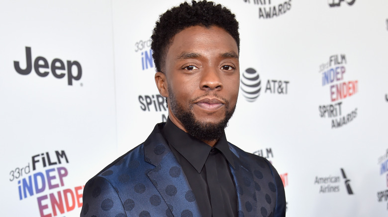 Chadwick Boseman on the red carpet