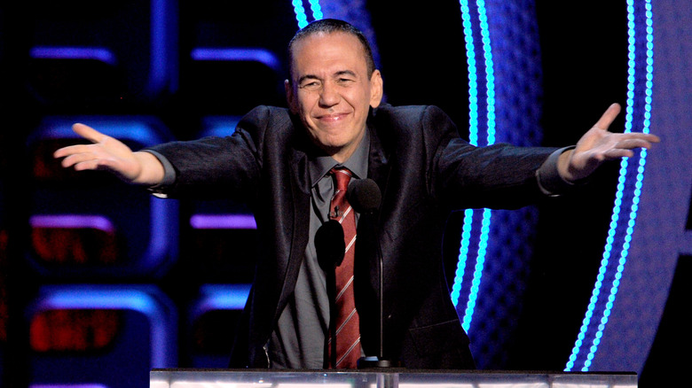 Gilbert Gottfried holds out his arms