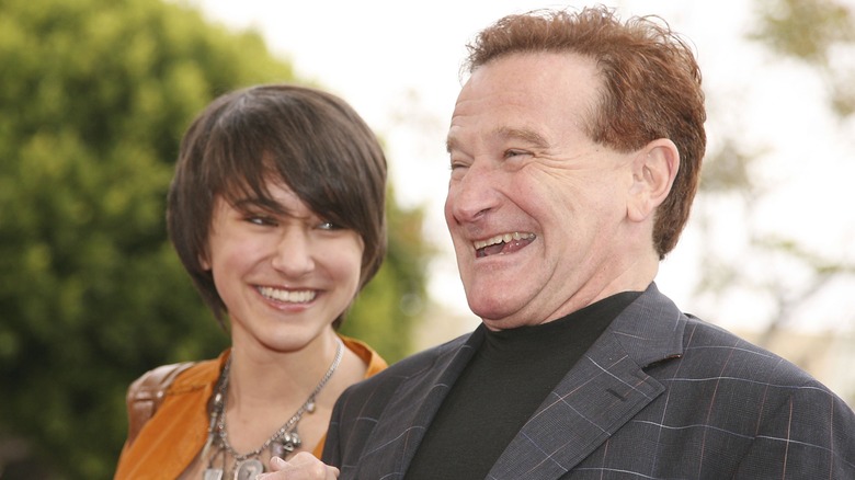 Robin Williams with daughter Zelda