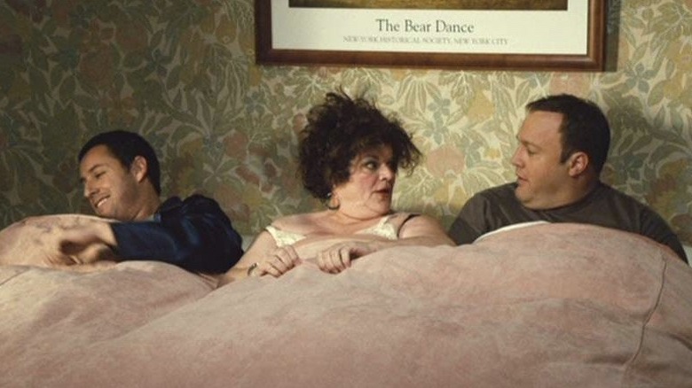 Chuck and Larry in bed with Teresa