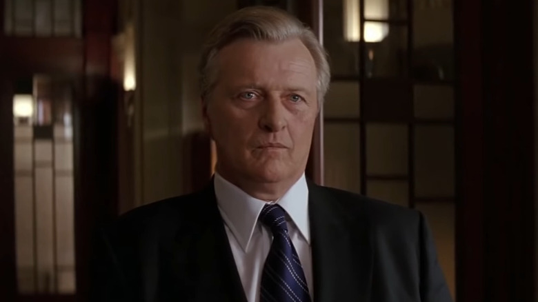 Rutger Hauer looking irritated