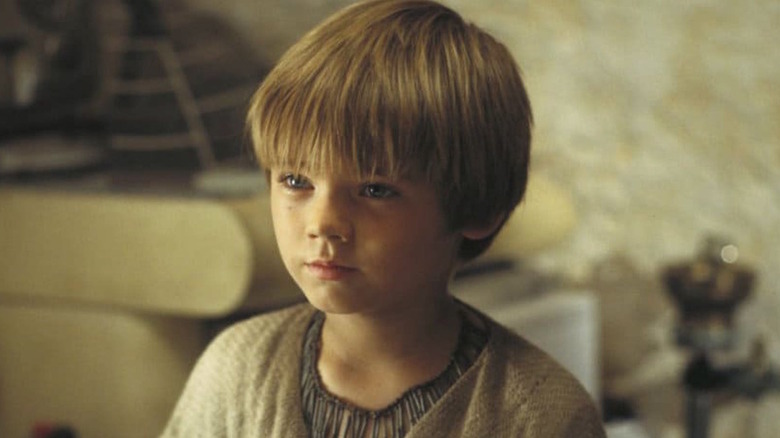 Jake Lloyd looks up