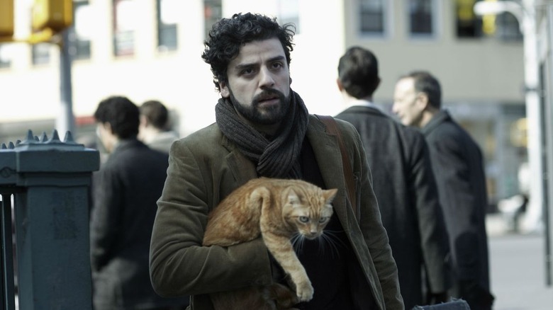 Llewyn clutching his cat