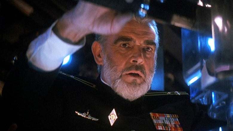 Sean Connery commands the submarine 