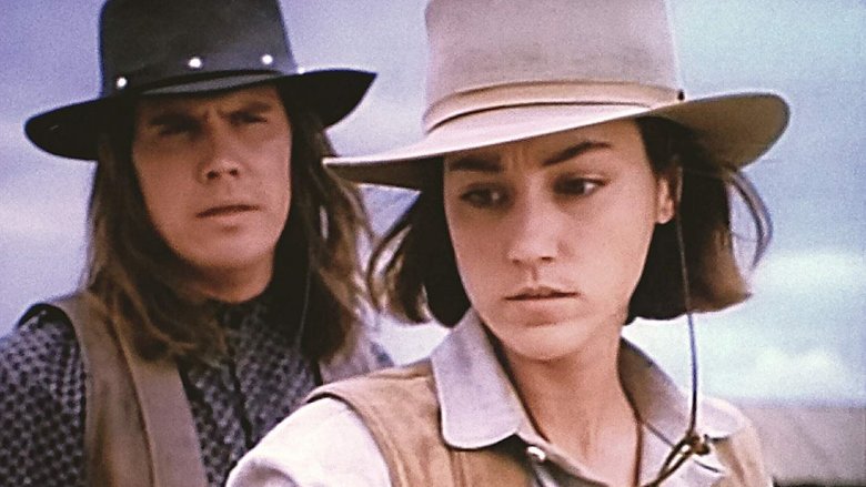 Josh Brolin and Yvonne Suhor in The Young Riders