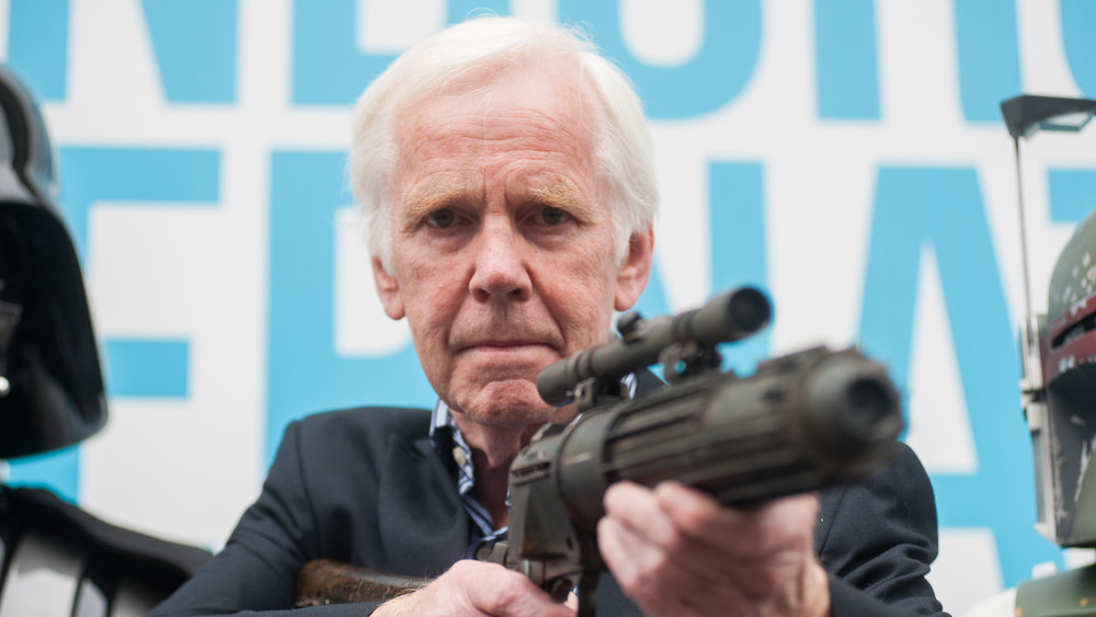 Jeremy Bulloch posing at a Star Wars photocall