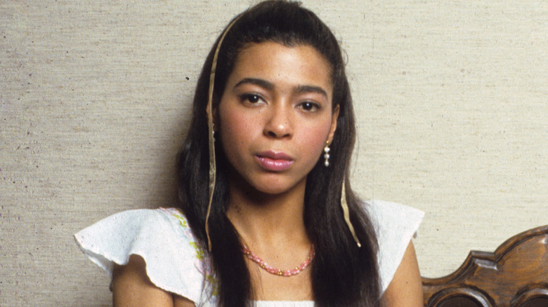 Irene Cara posing