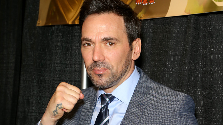 Jason David Frank posing for photo