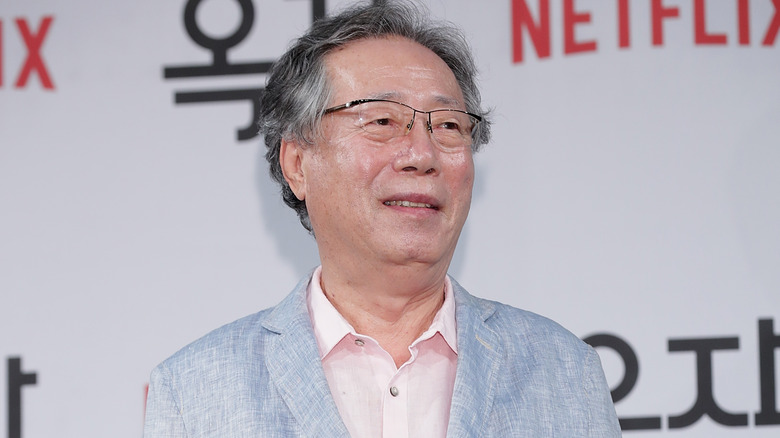 Byun Hee-Bong smiling at Okja premiere