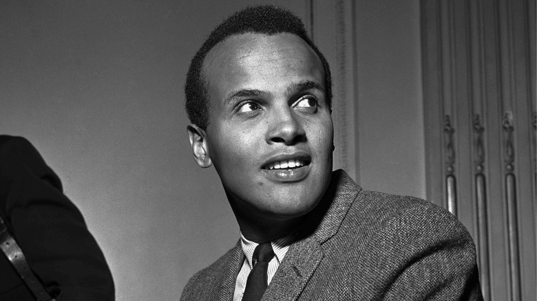 Harry Belafonte looking off