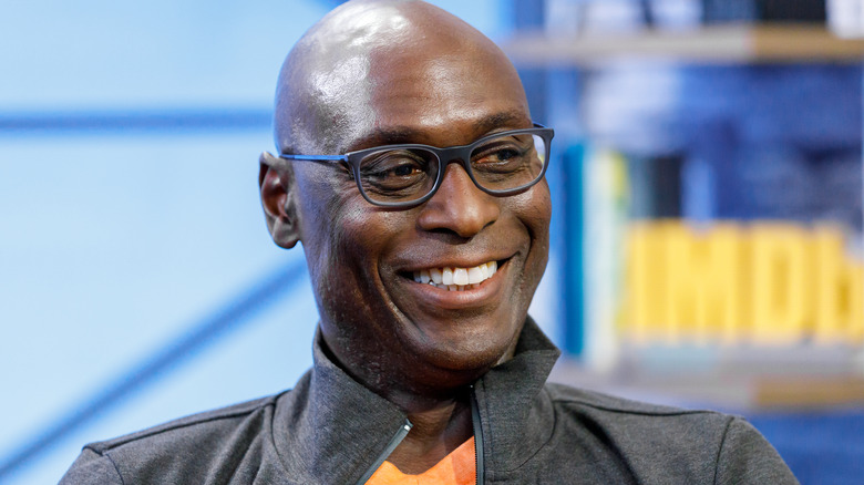 Lance Reddick smiling