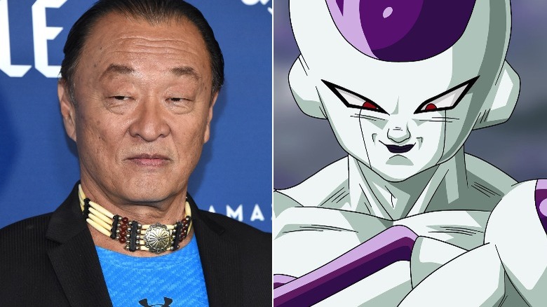 Cary-Hiroyuki Tagawa next to Frieza 