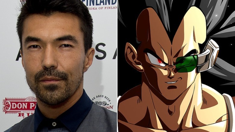 Ian Anthony Dale next to Raditz