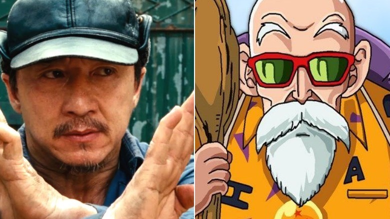 Jackie Chan next to Master Roshi